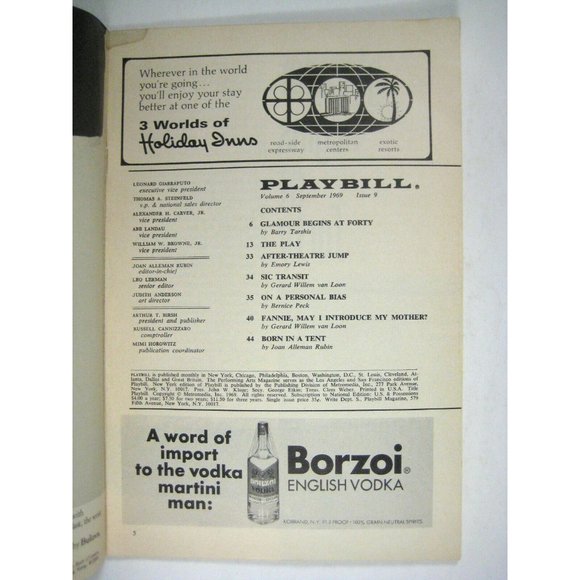 Hadrian VII Playbill September 1969 Alec McCowen Neil Fitzgerald Truman Gaige - Picture 3 of 7